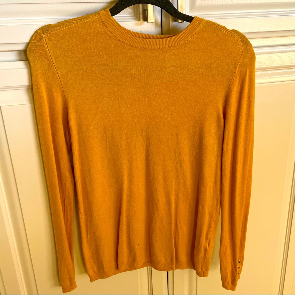 Zara knit mustard yellow long sleeve